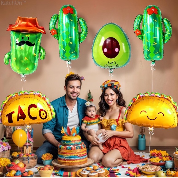 💜Mexian Balloons for Cinco de Mayo Decorations - 6Pcs | Fiesta Balloons, - Picture 5 of 8